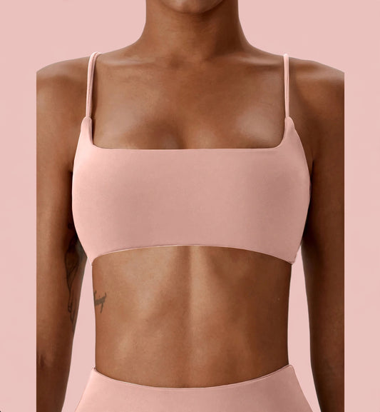 Brassière Crop Top Rose