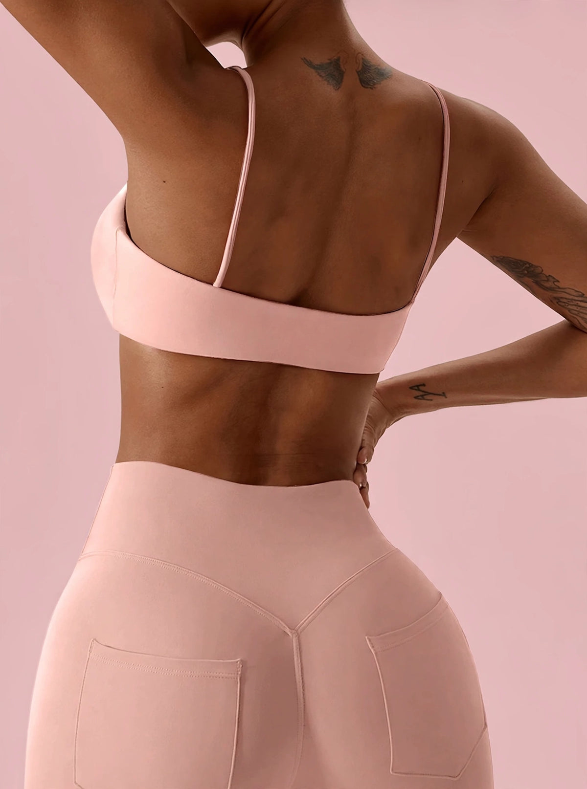 Brassière Crop Top Rose