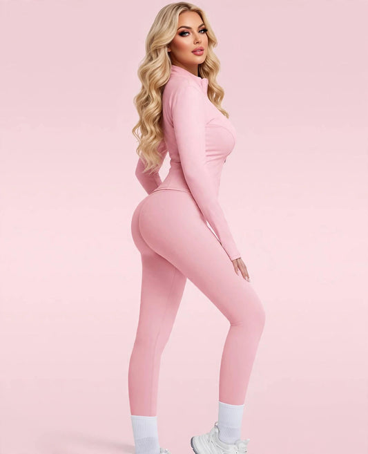 Ensemble sportswear zippé