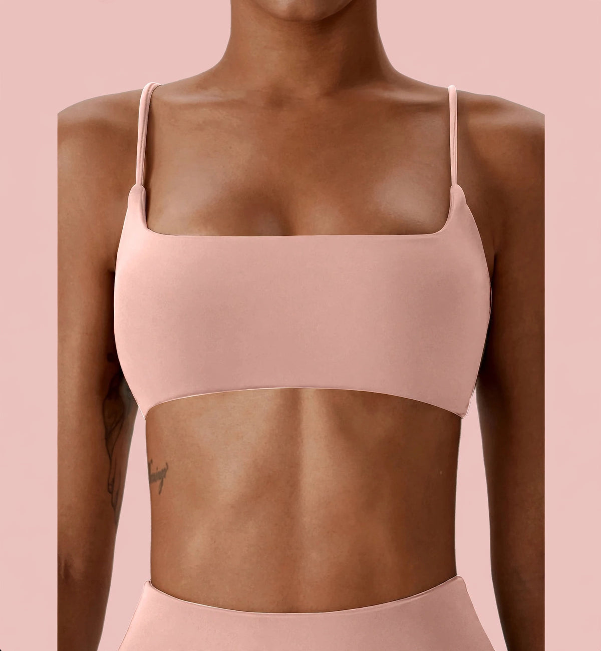 Brassière Crop Top Rose