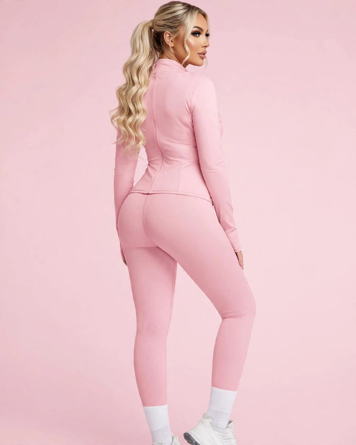 Ensemble sportswear zippé