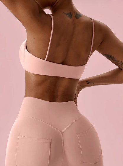 Brassière Crop Top Rose