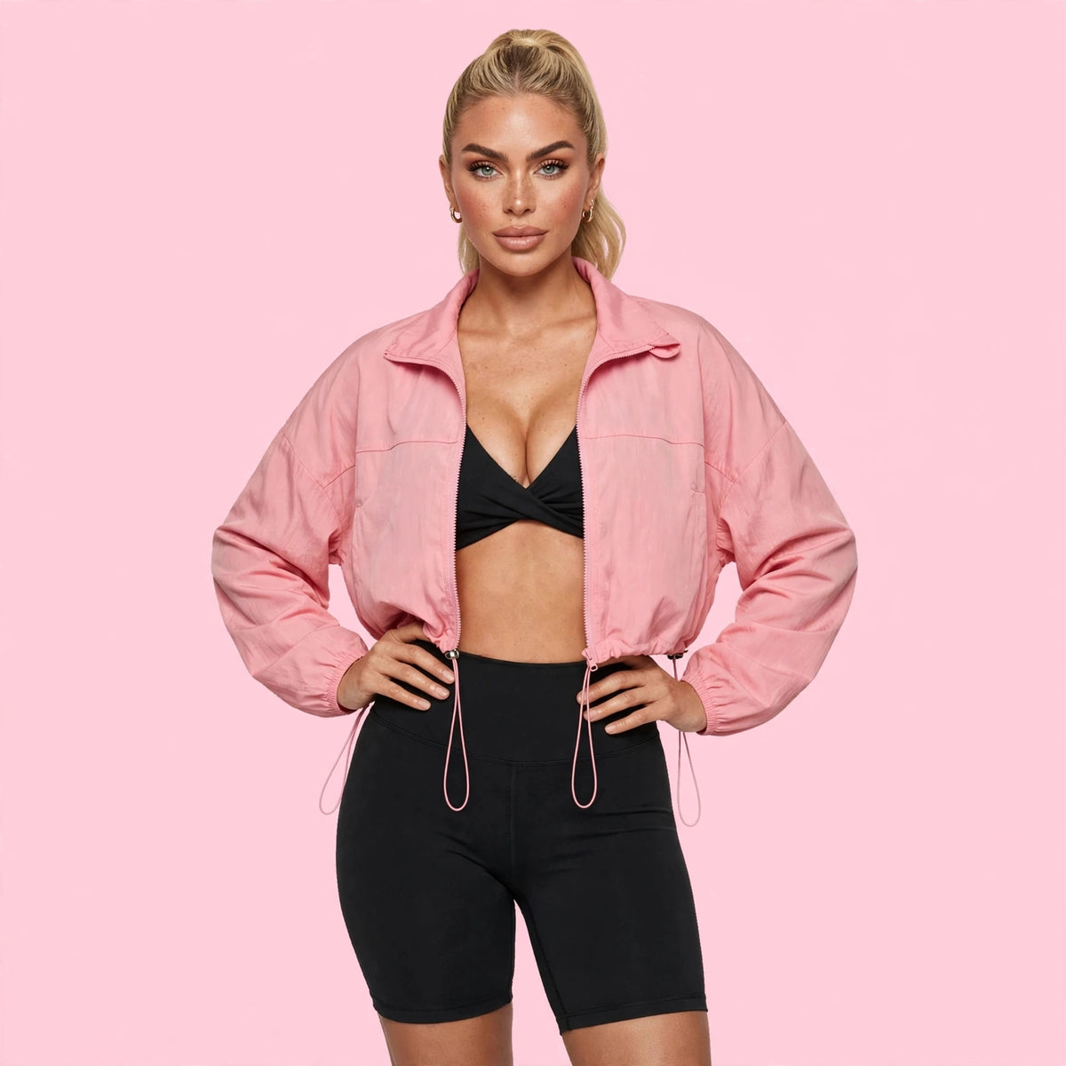 Veste Crop Zippée
