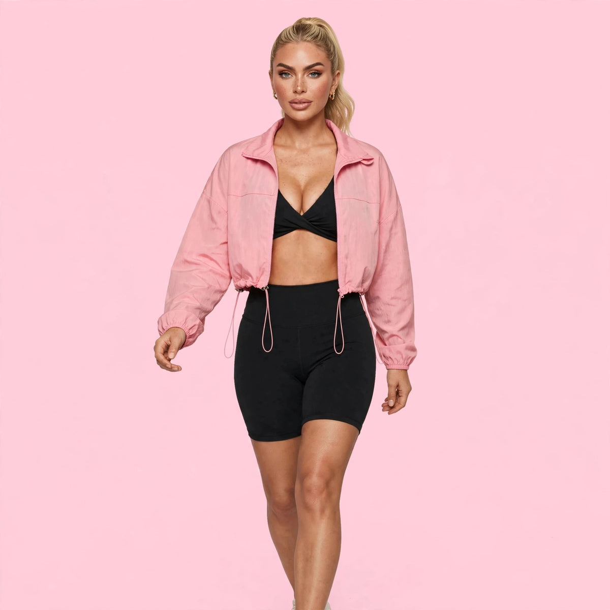Veste Crop Zippée